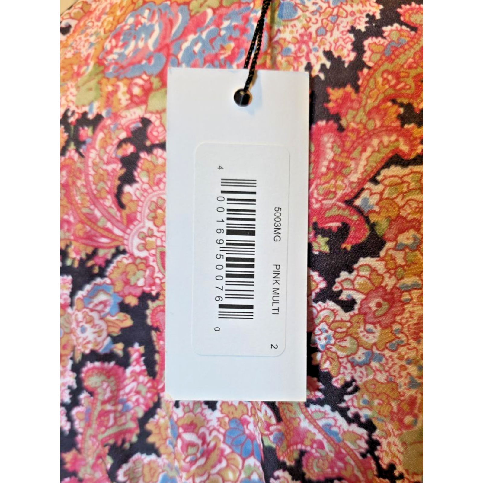 Baacal Maxey Greene Nwt 14 16 Pink Paisley Floral Wrap Maxi Dress Wedding Guest — image 7 of 8